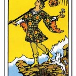 The Fool from the Rider-Waite Tarot Deck